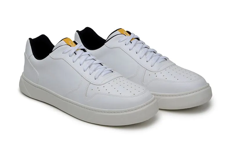 645 Unisex Vegan Corn Leather Sneakers | White