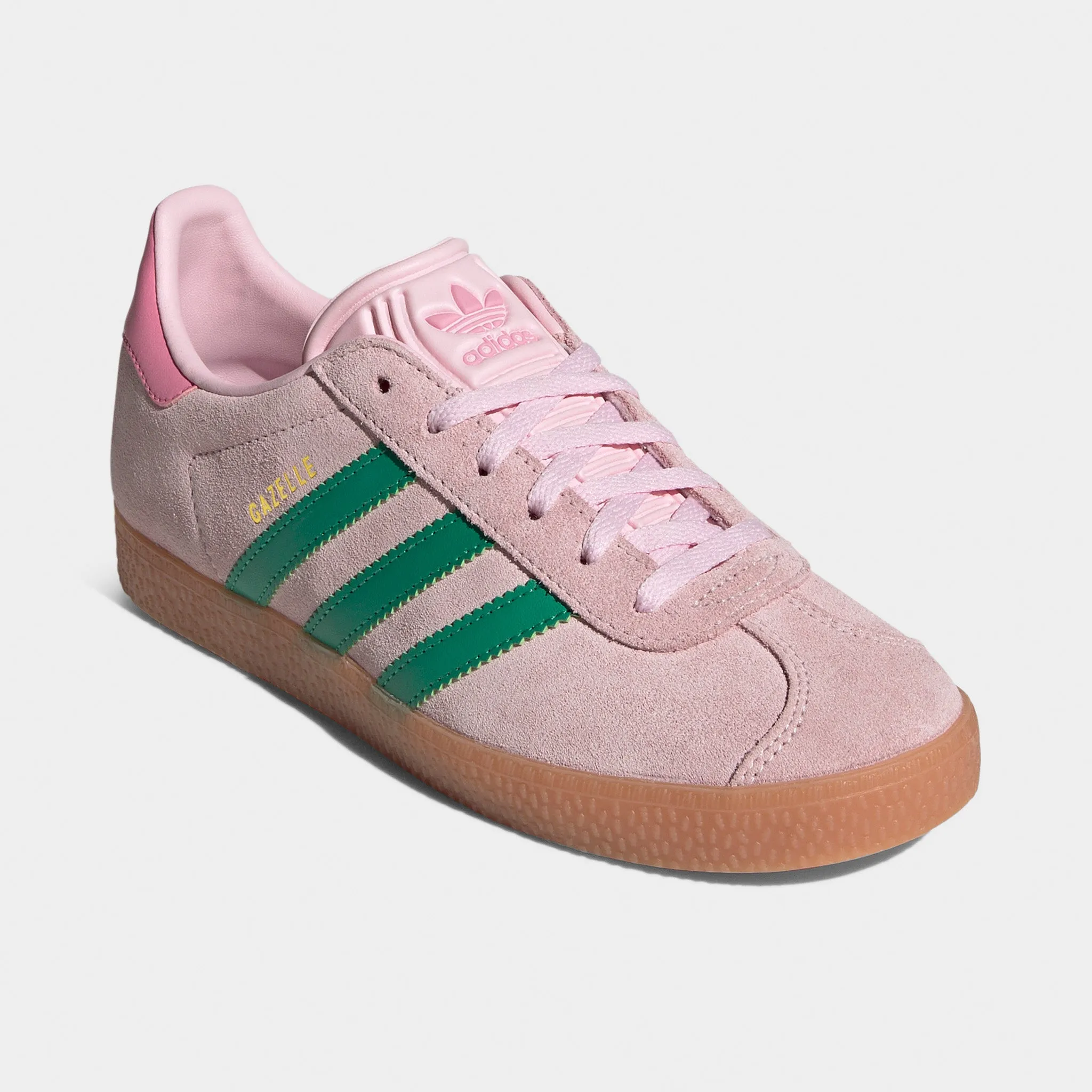 adidas Juniors' Gazelle Clear Pink / Court Green - Bliss Pin