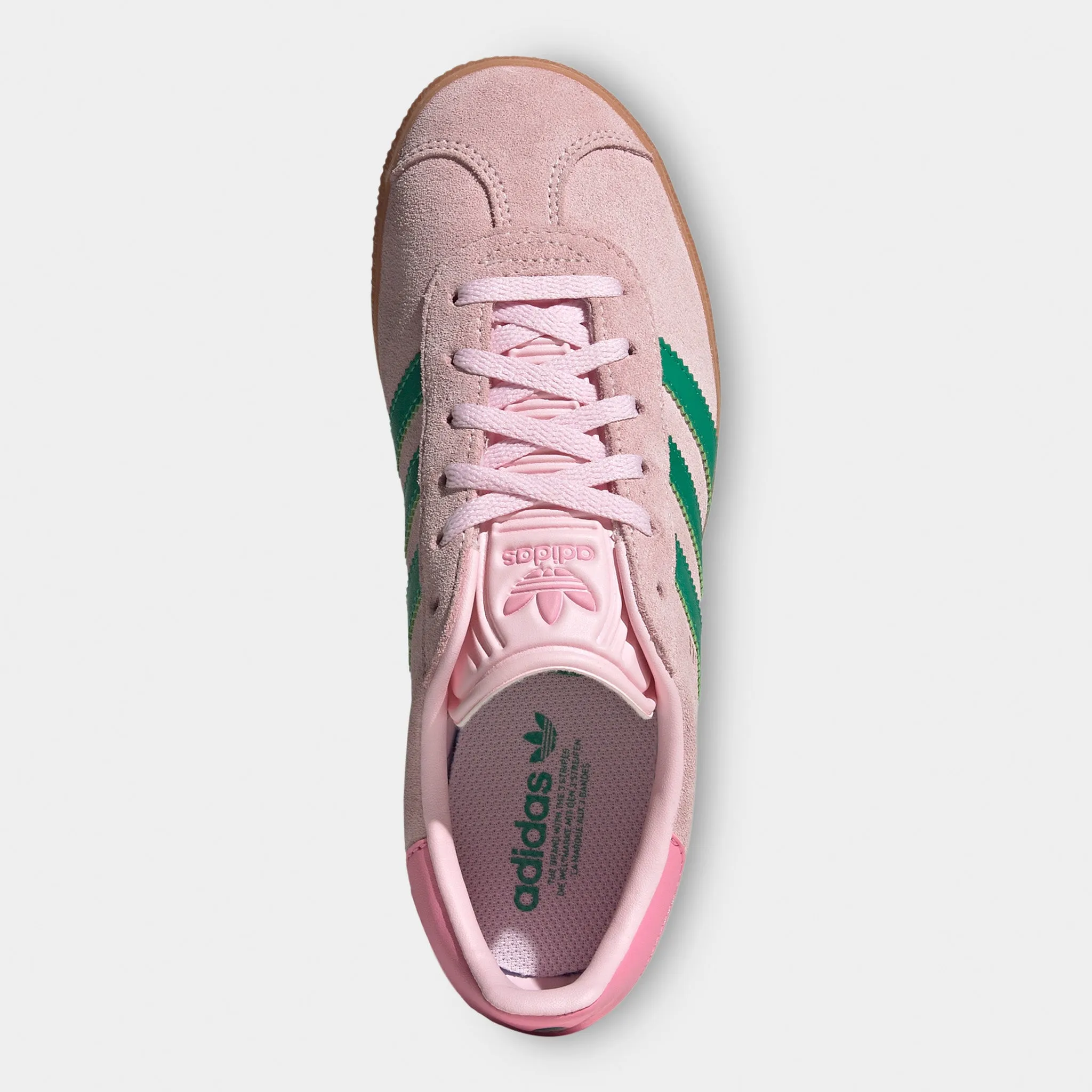 adidas Juniors' Gazelle Clear Pink / Court Green - Bliss Pin