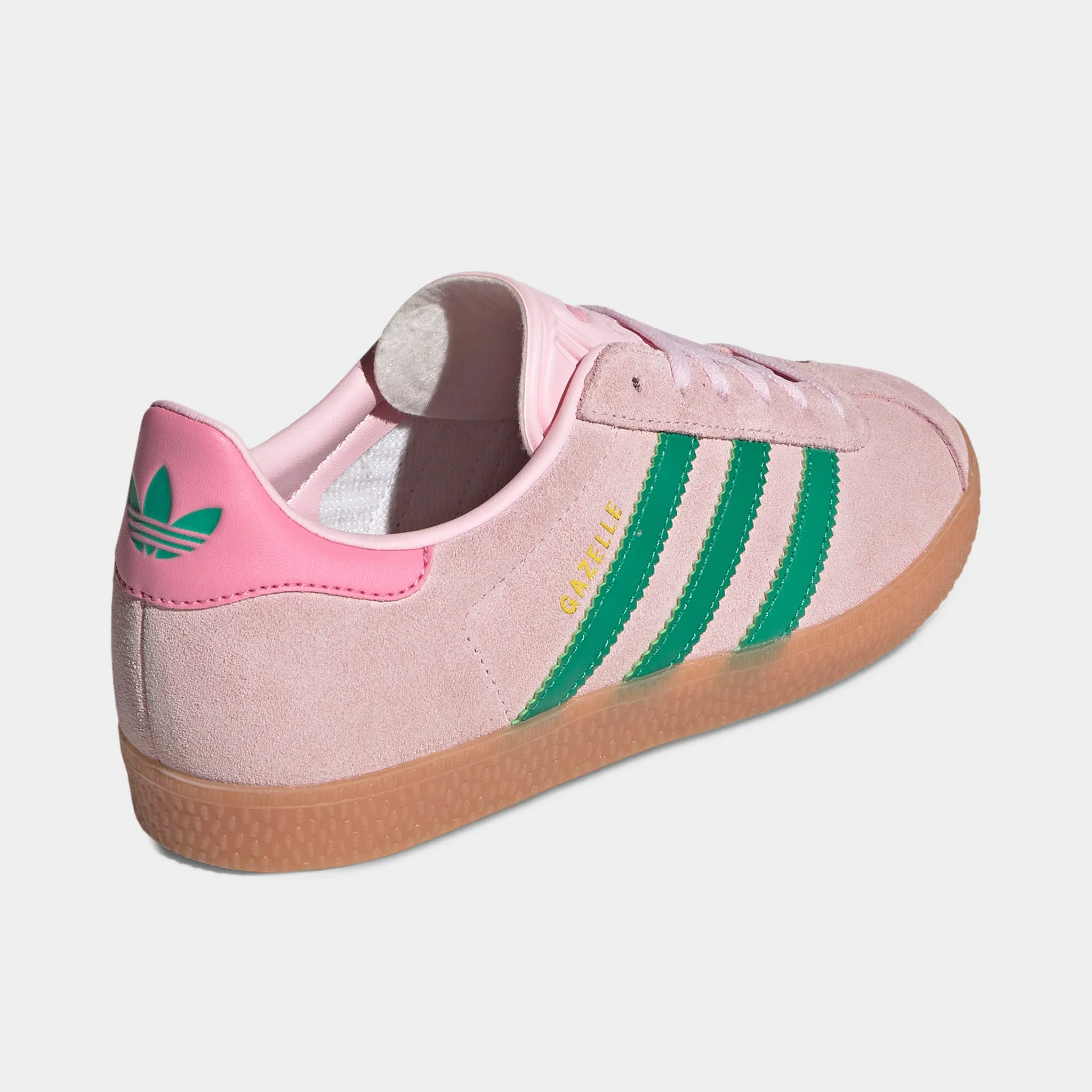 adidas Juniors' Gazelle Clear Pink / Court Green - Bliss Pin