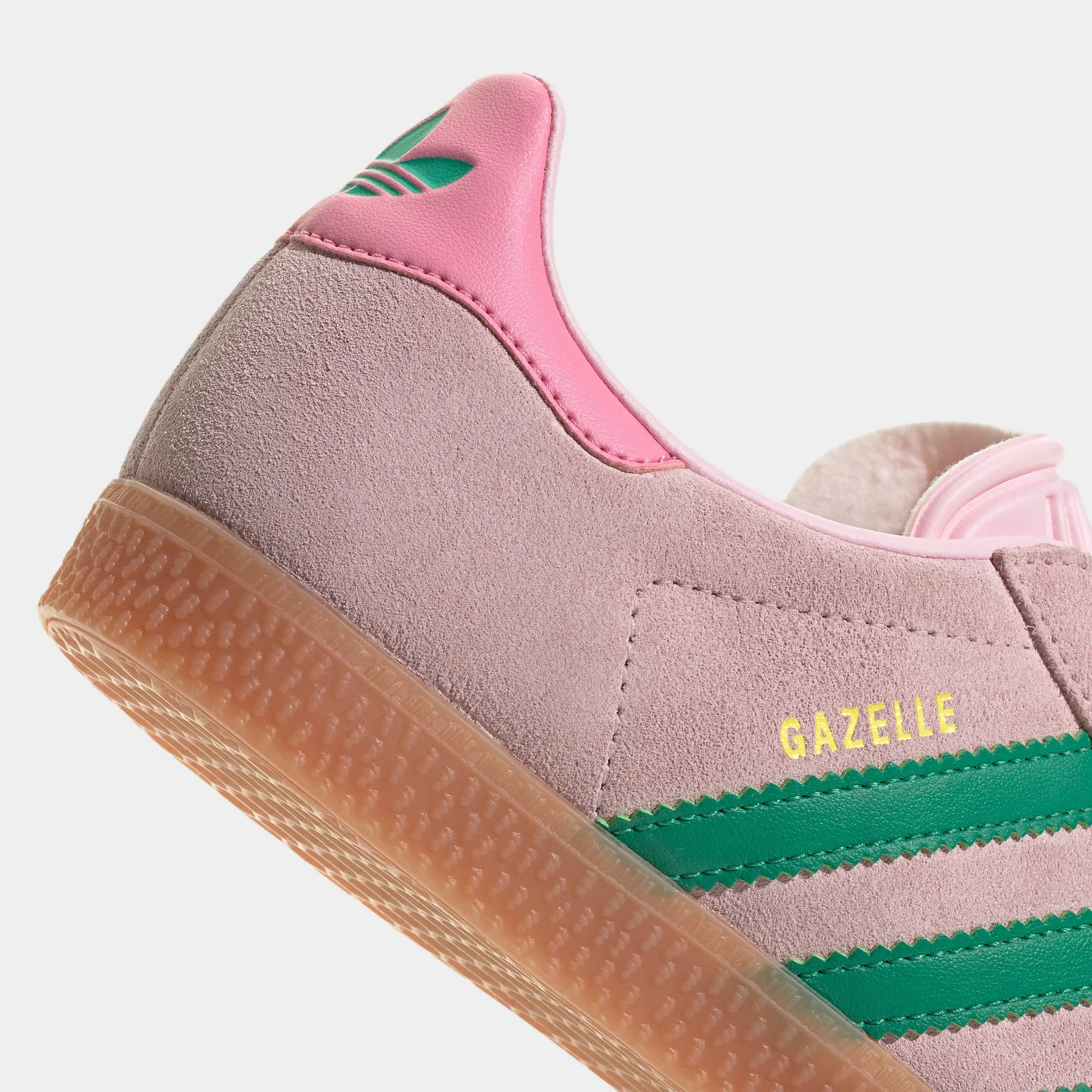 adidas Juniors' Gazelle Clear Pink / Court Green - Bliss Pin