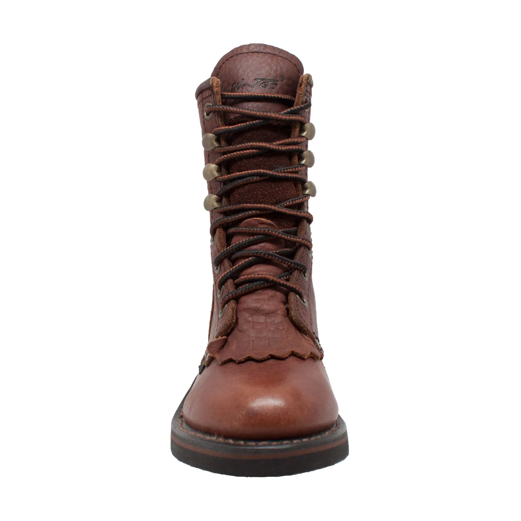 AdTec Childrens Girls Chestnut Packer Boot Tumble Leather Chore 1 M