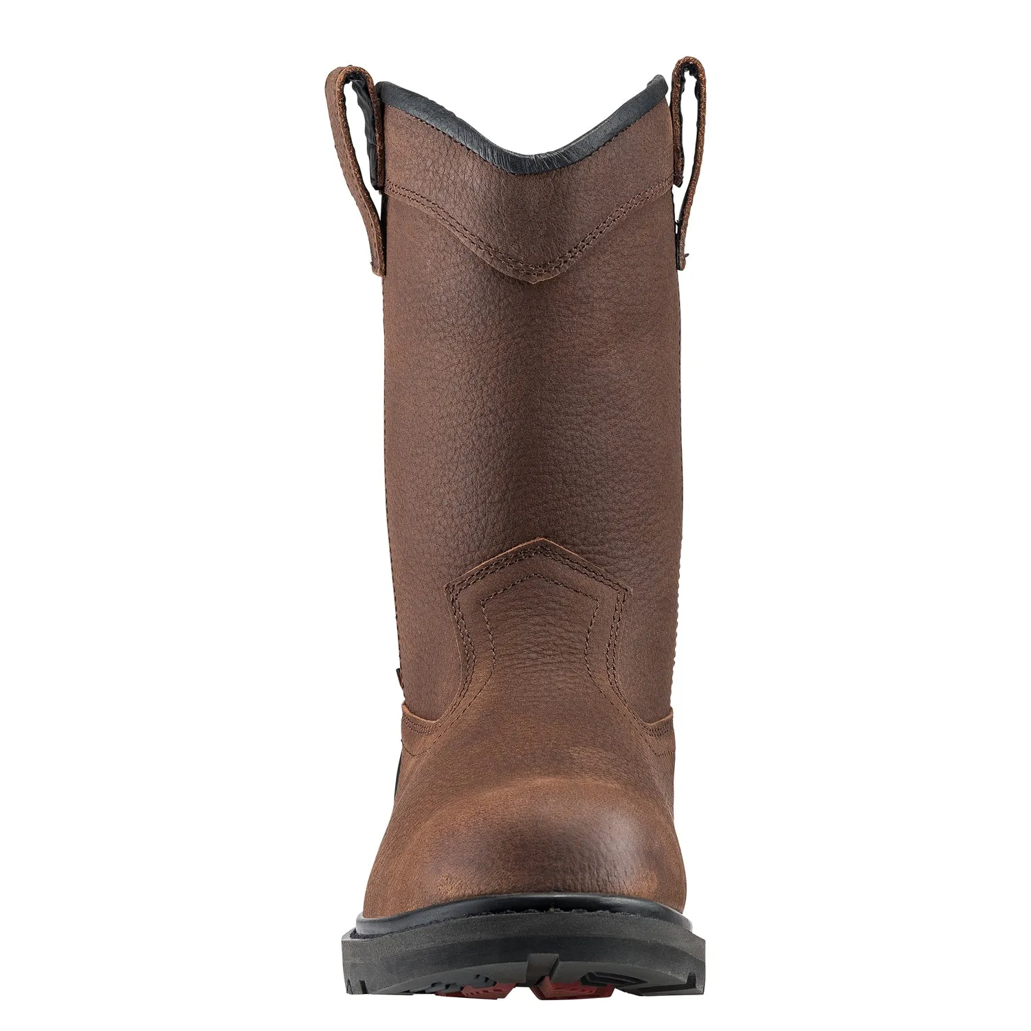 Avenger Mens Brown Leather Soft Toe Hammer 11in Wellington WP Work Boots 12 6E