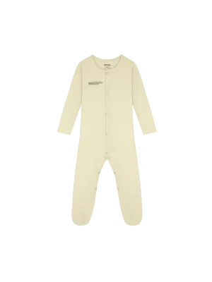 Baby 365 Lightweight Babygrow—maitake beige