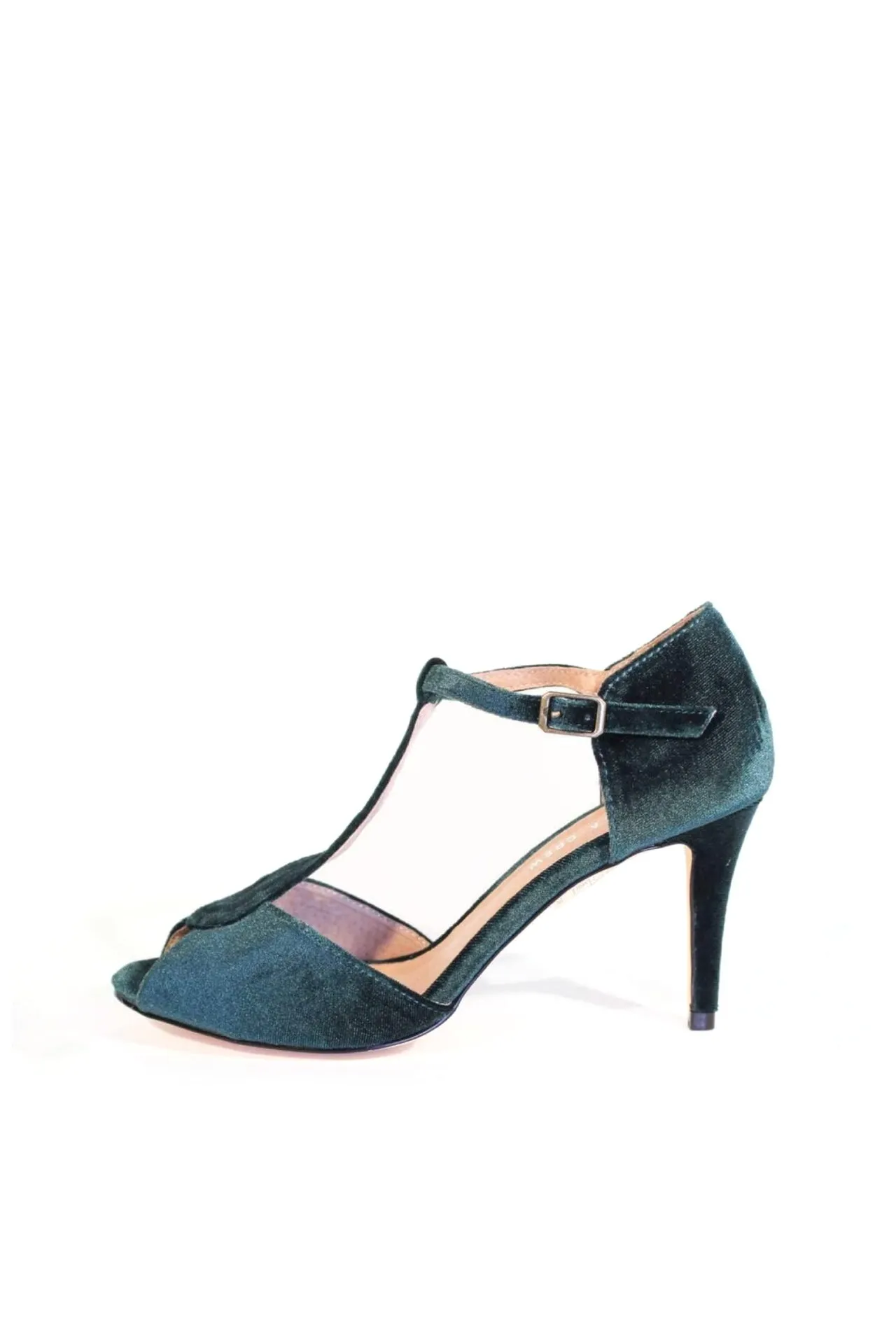 Blondie T-Strap Velvet Heels