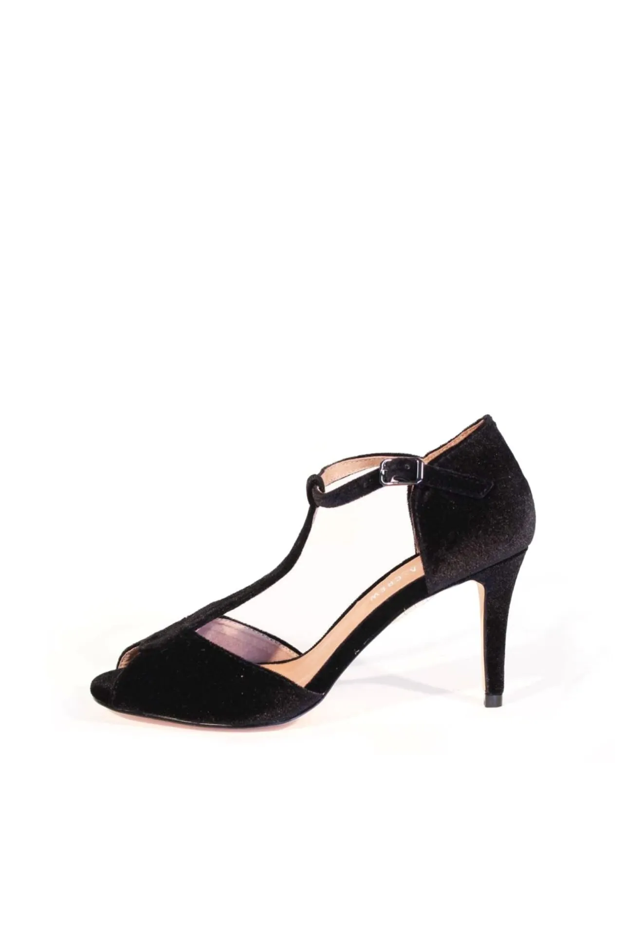 Blondie T-Strap Velvet Heels