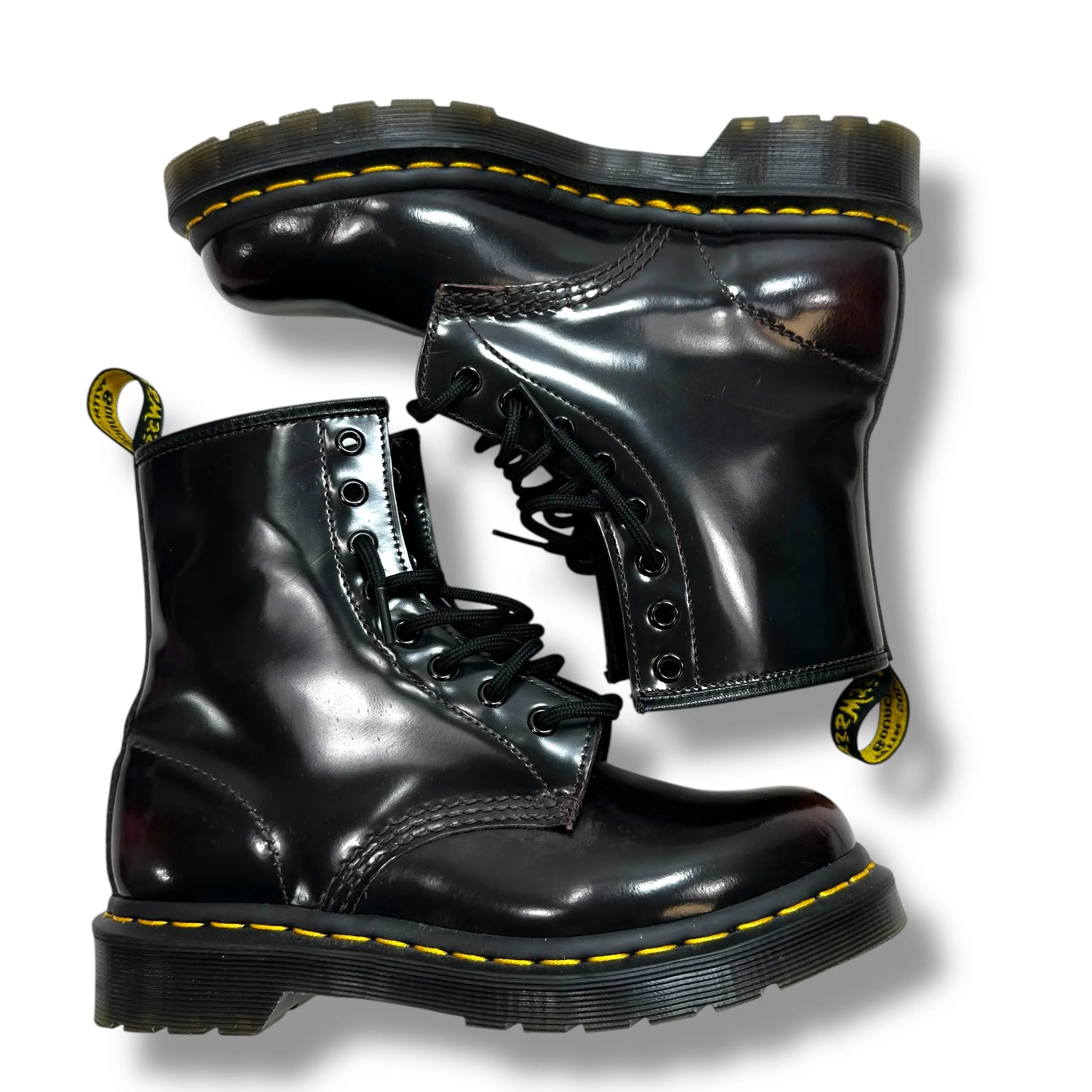 Boots Combat By Dr Martens In Brown, Size: 6