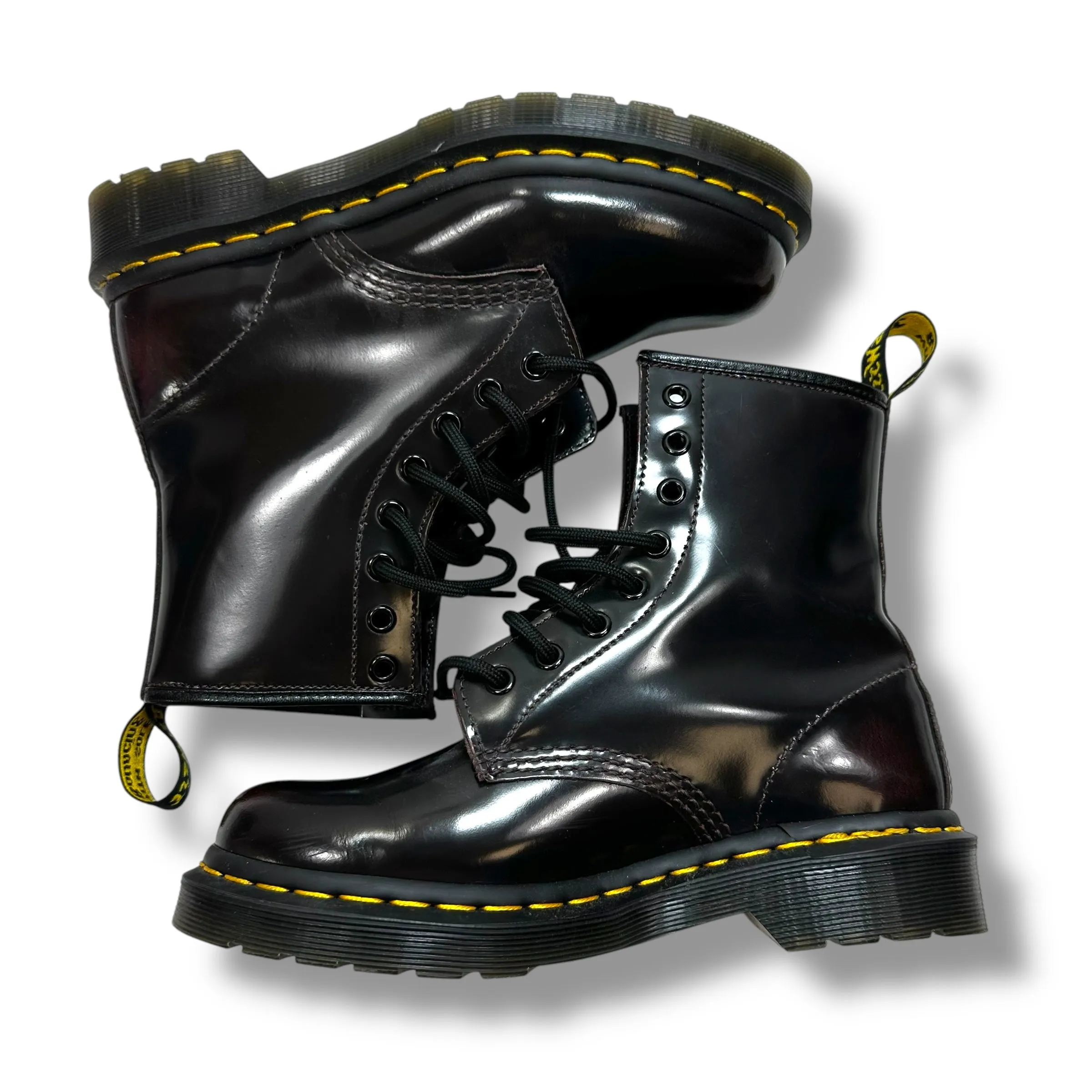 Boots Combat By Dr Martens In Brown, Size: 6