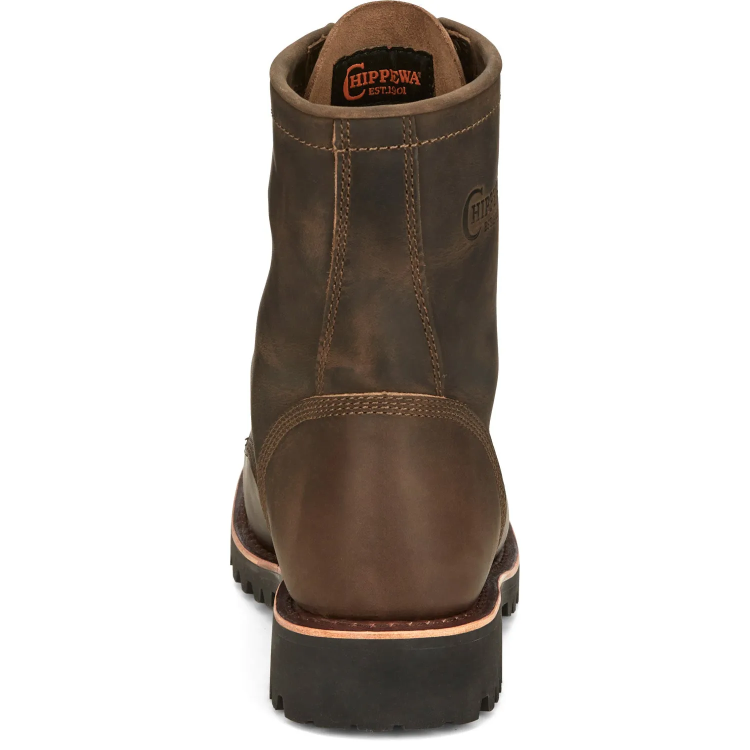 Chippewa Mens Classic 2.0 8in Lace Up Chocolate Apache Leather Work Boots 11 D