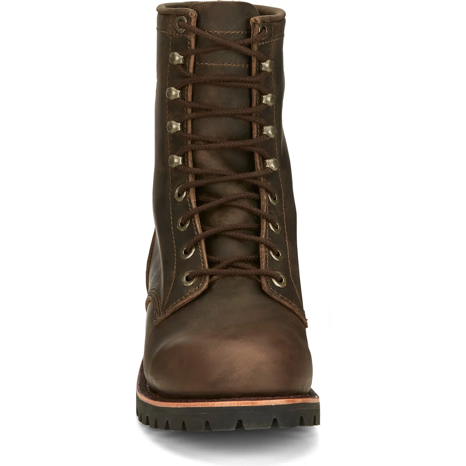 Chippewa Mens Classic 2.0 8in Lace Up Chocolate Apache Leather Work Boots 11 D