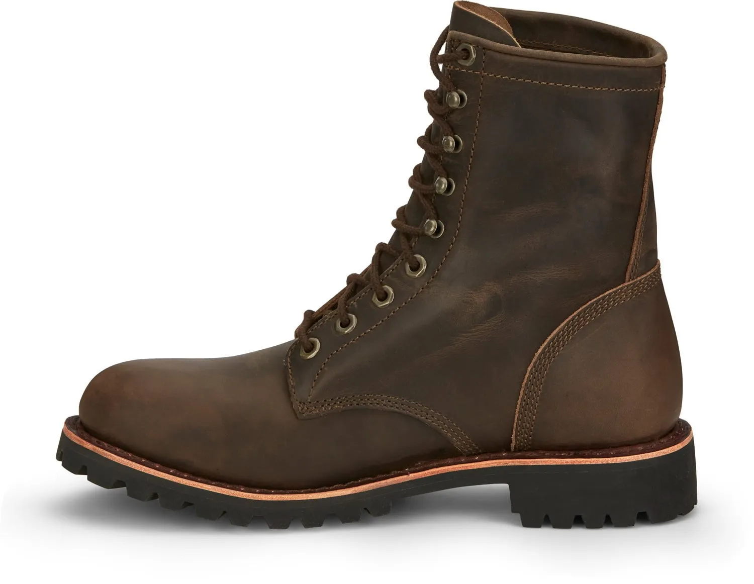 Chippewa Mens Classic 2.0 8in Lace Up Chocolate Apache Leather Work Boots 11 D