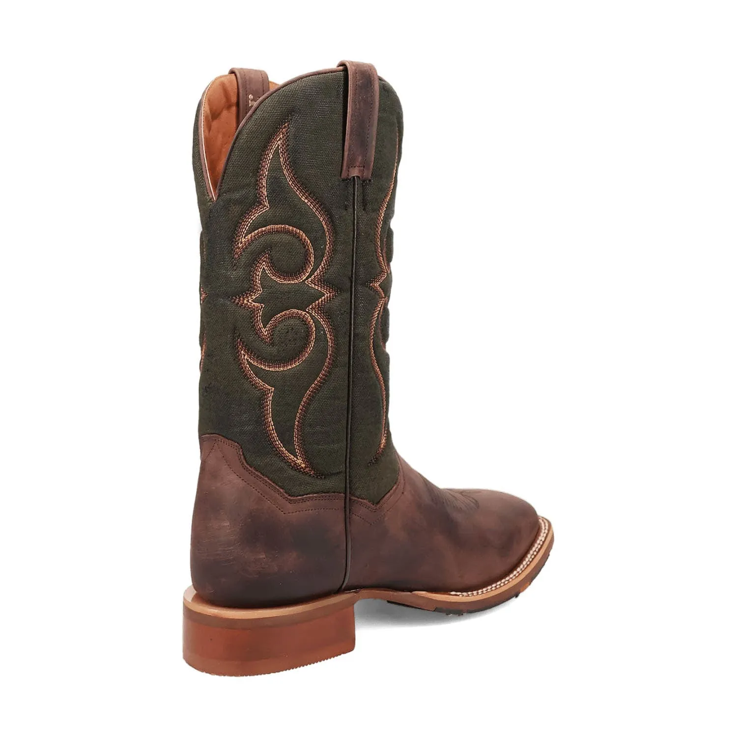 Dan Post Mens Jenks Brown/Green Leather Cowboy Boots 11 D