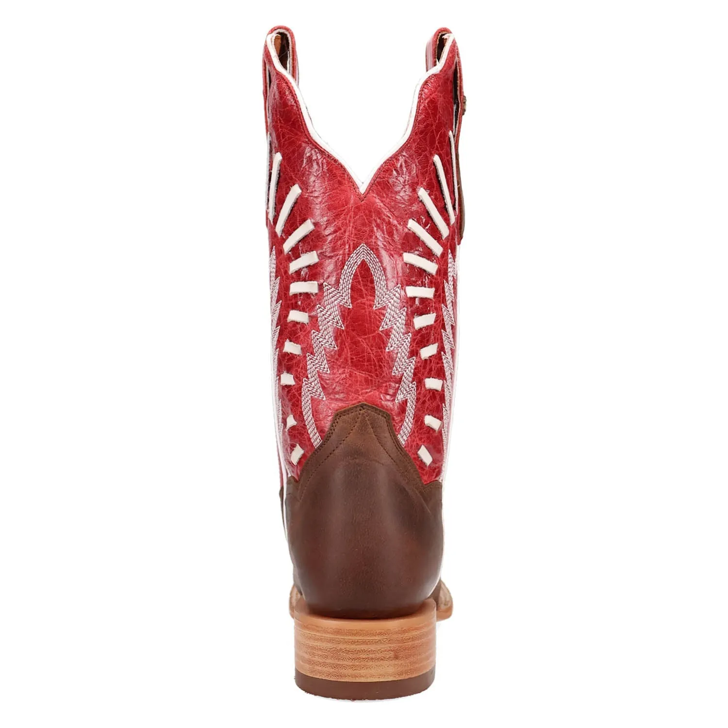 Dan Post Womens Lacey Brown/Red Leather Cowboy Boots 10 M