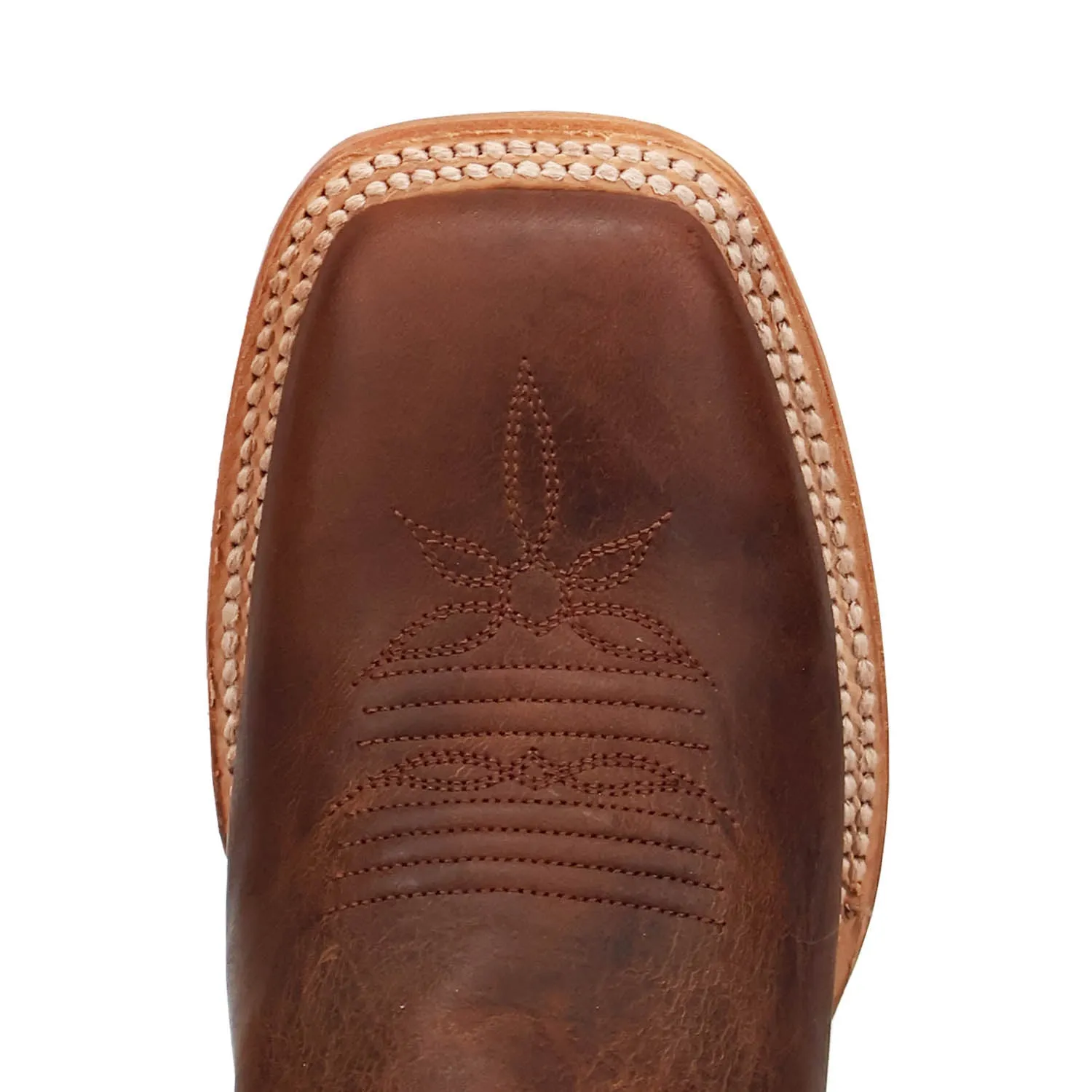 Dan Post Womens Lacey Brown/Red Leather Cowboy Boots 10 M