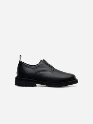 Everyday Unisex Vegan Corn Leather Derby Shoes | Black