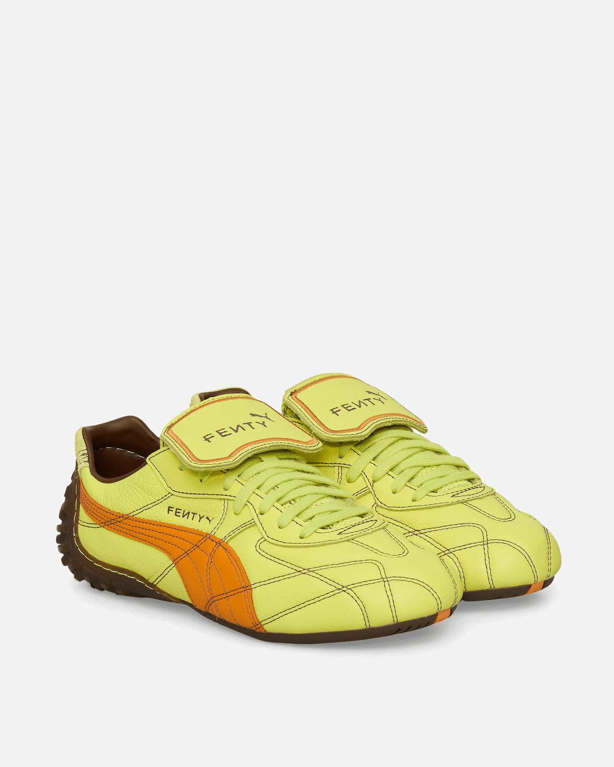 FENTY Avanti LS Stitched Sneakers Lime Sheen / Pumpkin Pie
