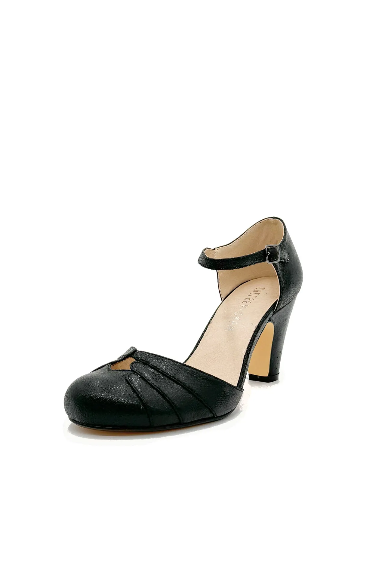 Goldie Metallic Ballroom Heels