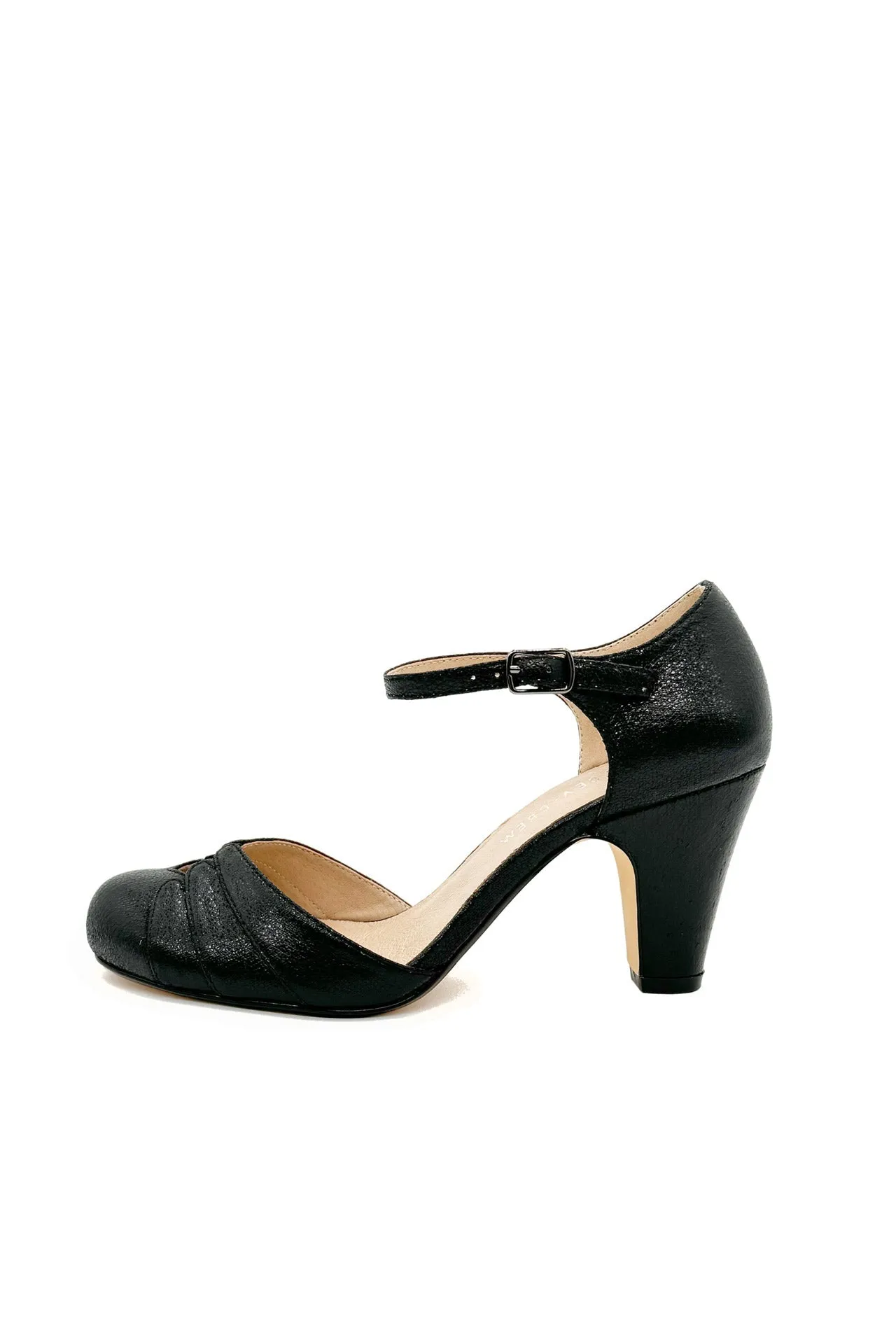 Goldie Metallic Ballroom Heels
