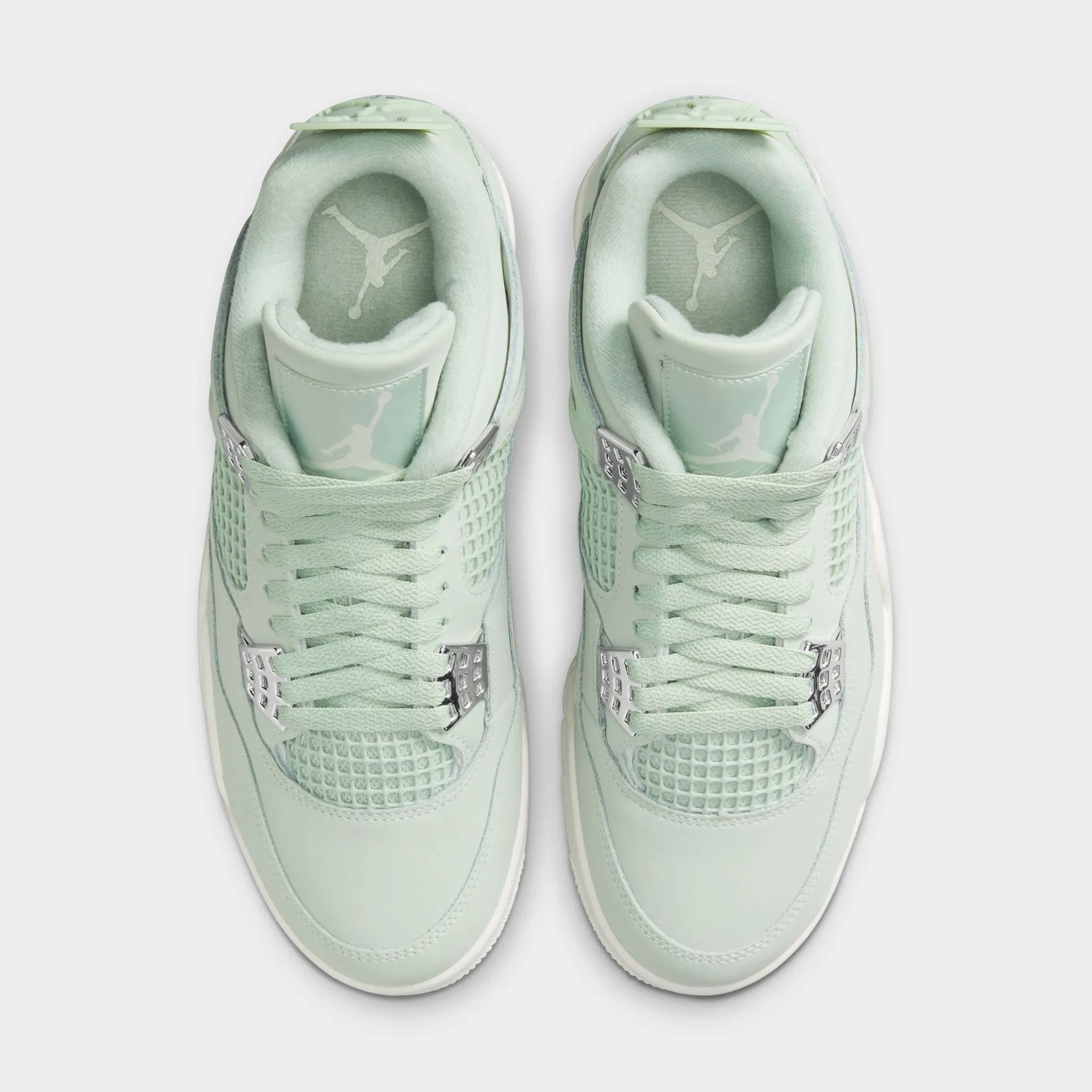 Jordan Women's 4 Retro Seafoam / Sail - Metallic Silver
