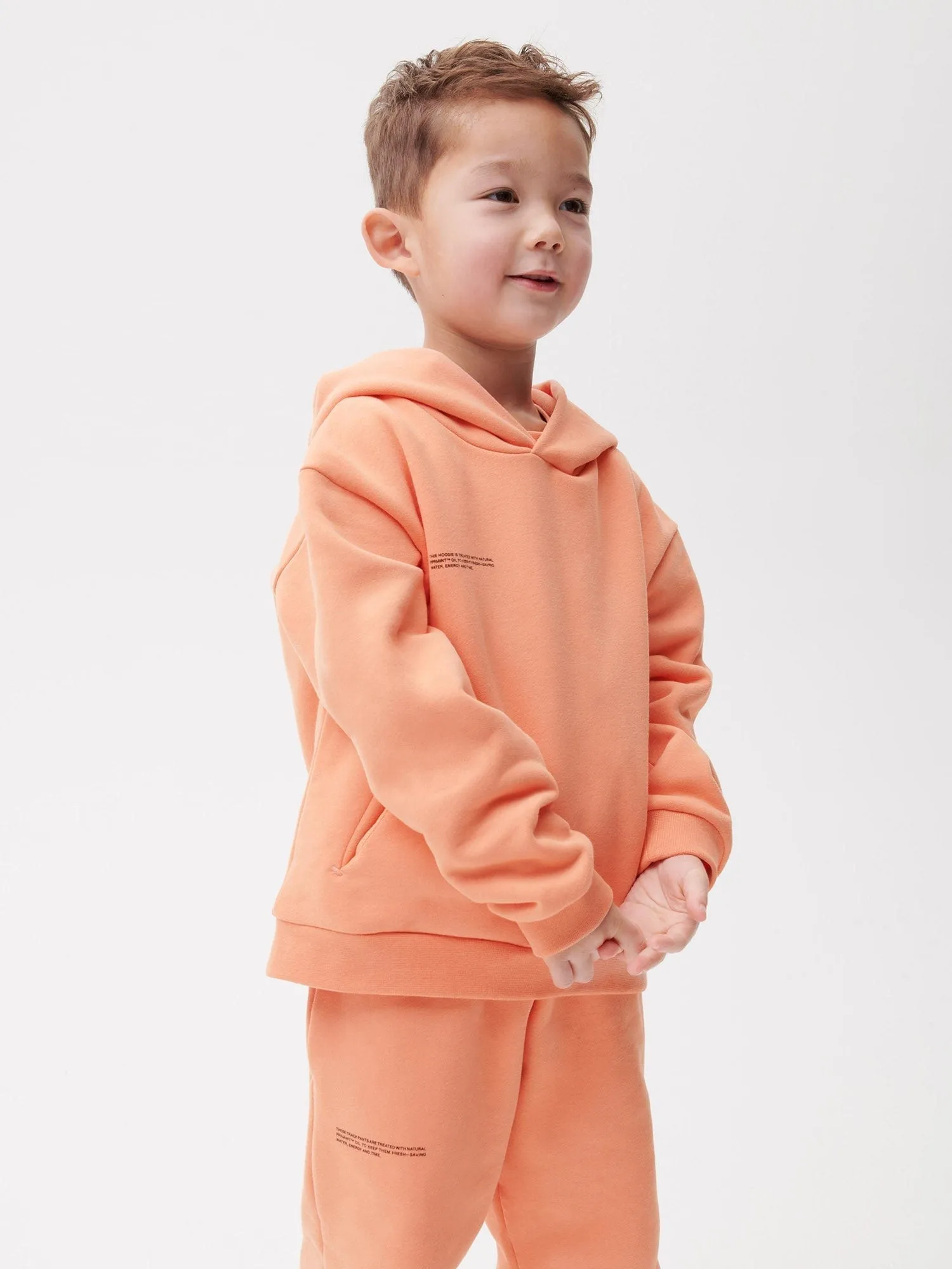 Kids' 365 Midweight Hoodie—peach perfect