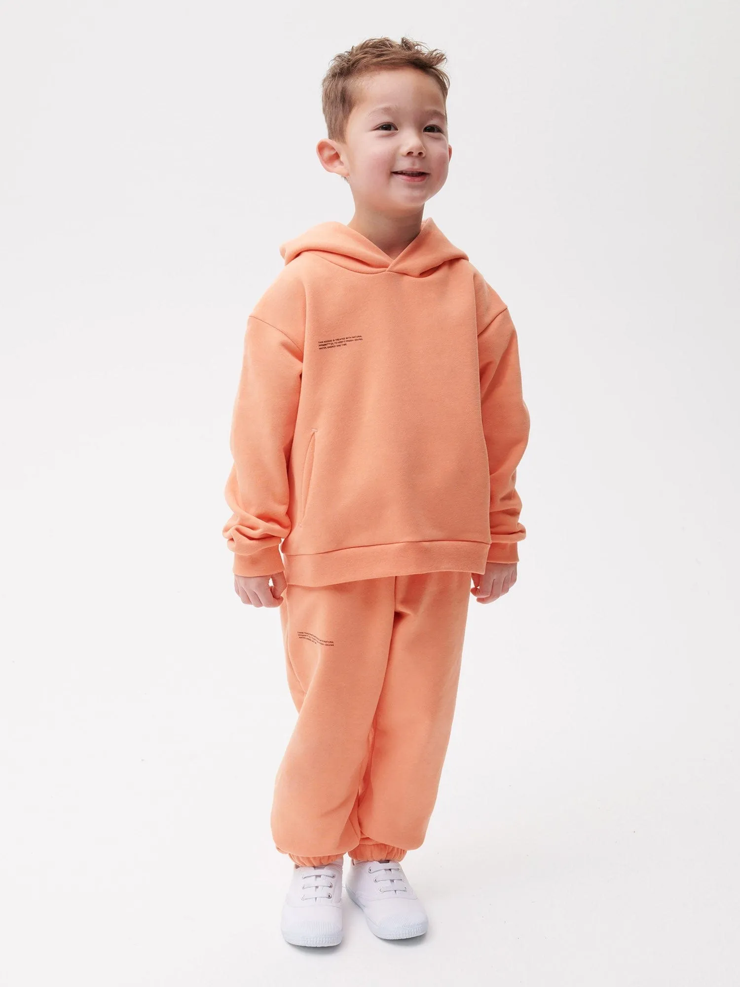 Kids' 365 Midweight Hoodie—peach perfect