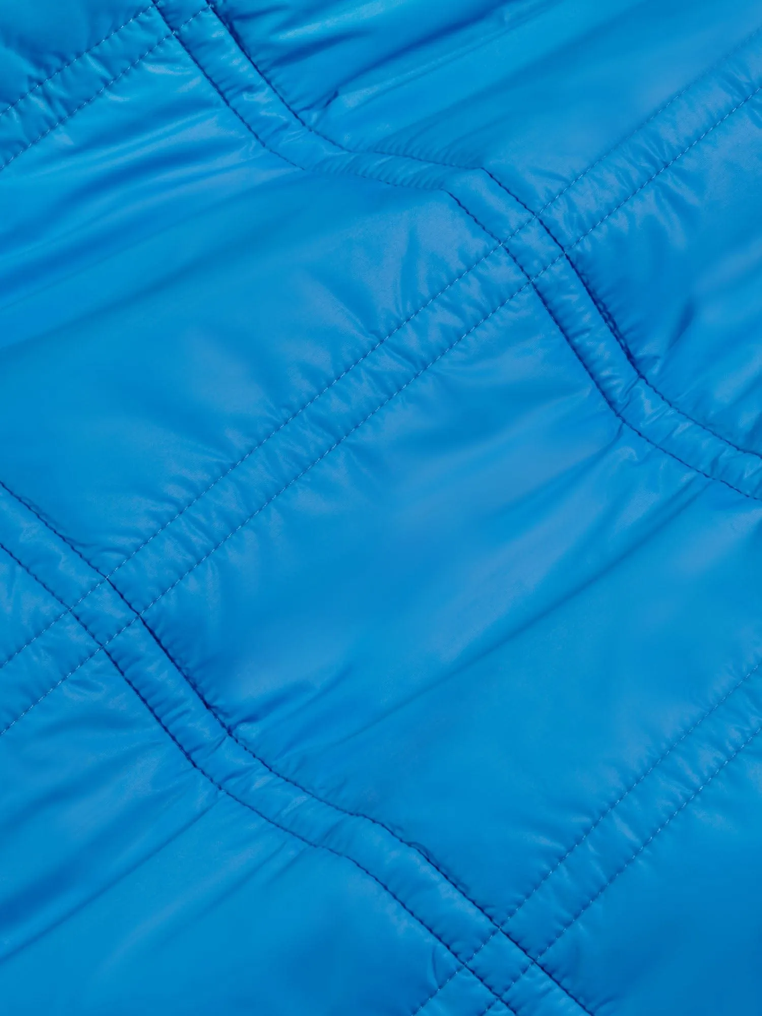 Kid’s Flower-Warmth Quilted Gilet—cerulean blue