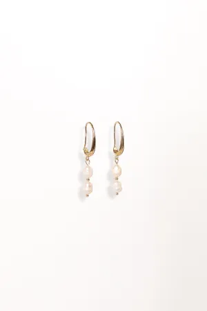 Larissa Pearl Earrings - Gold