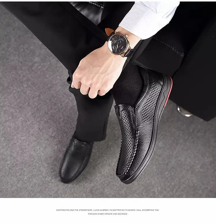 Leather Slip On hoes Mens