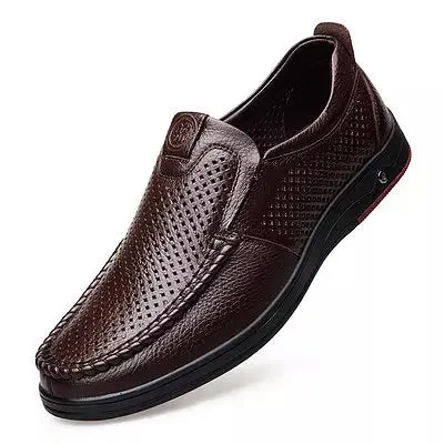 Leather Slip On hoes Mens