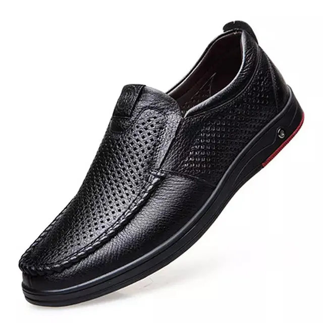 Leather Slip On hoes Mens