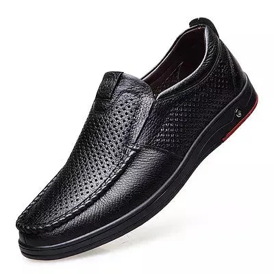 Leather Slip On hoes Mens