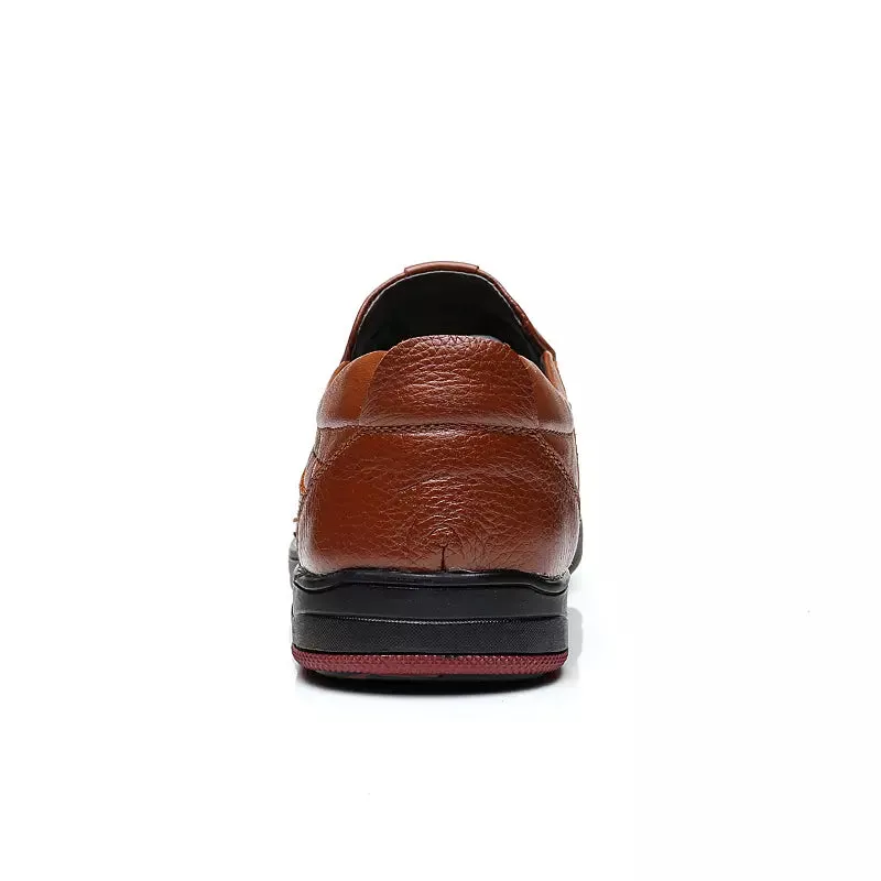 Leather Slip On hoes Mens