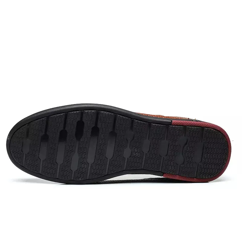 Leather Slip On hoes Mens