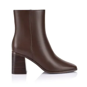 Liliah Ankle Boots - Chocolate Brown