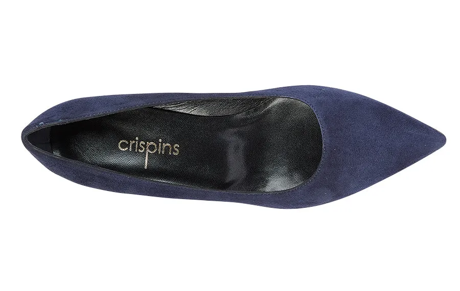 Mdf Pear Navy Suede