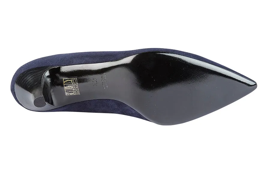 Mdf Pear Navy Suede