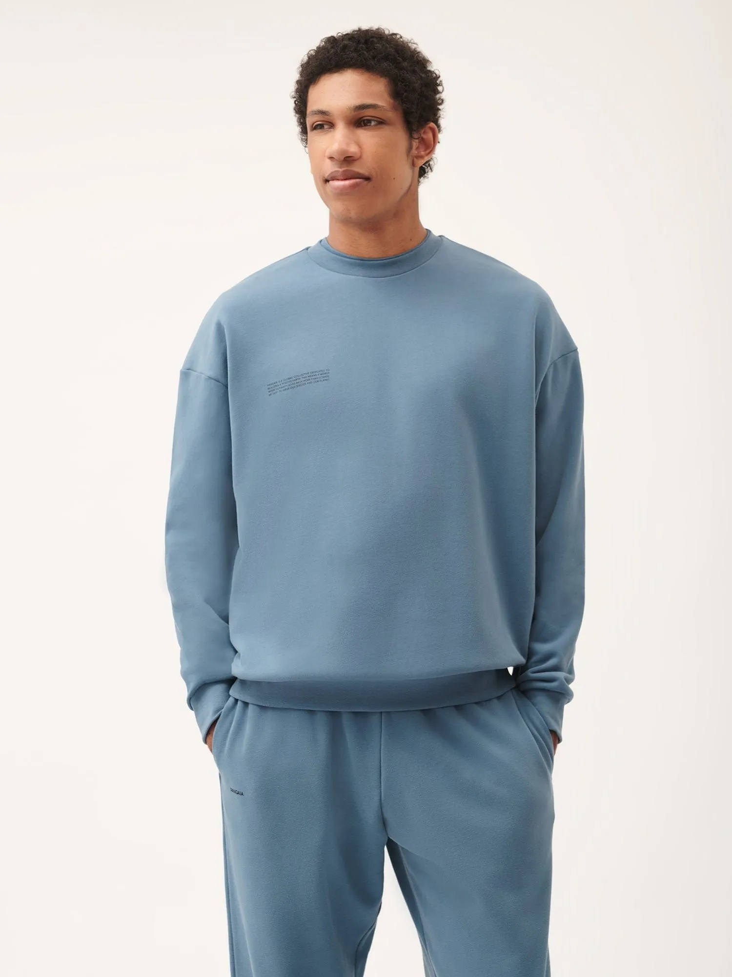Mens 365 Midweight Sweatshirt—indigo blue