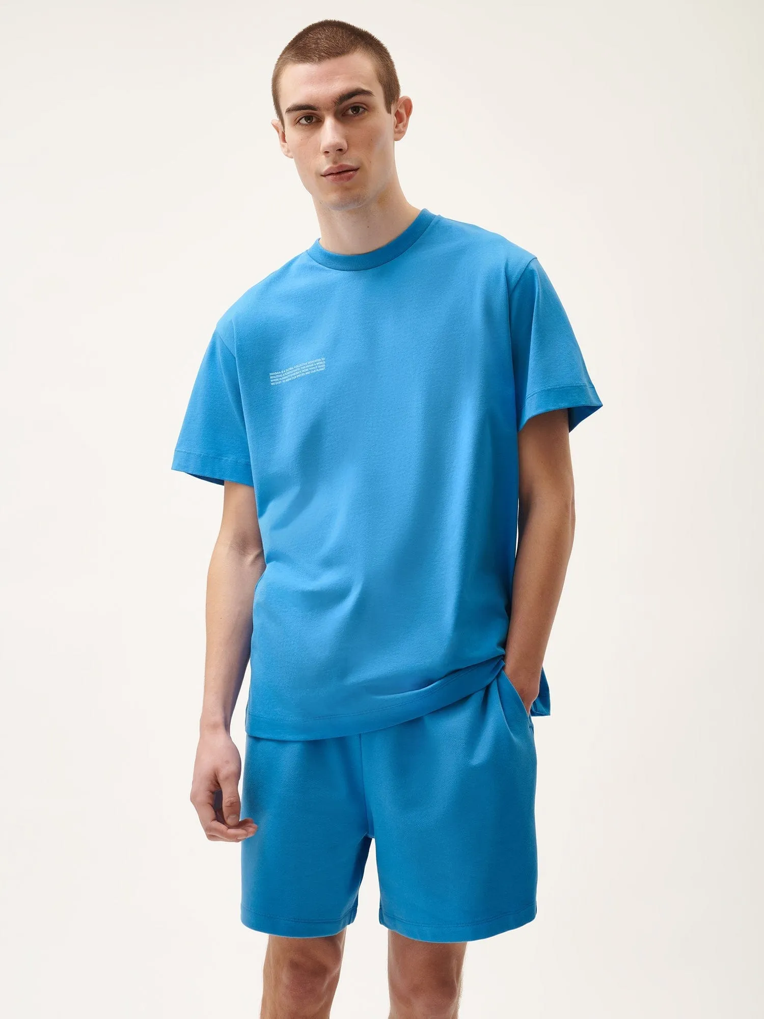 Mens 365 Midweight T-shirt—geyser blue
