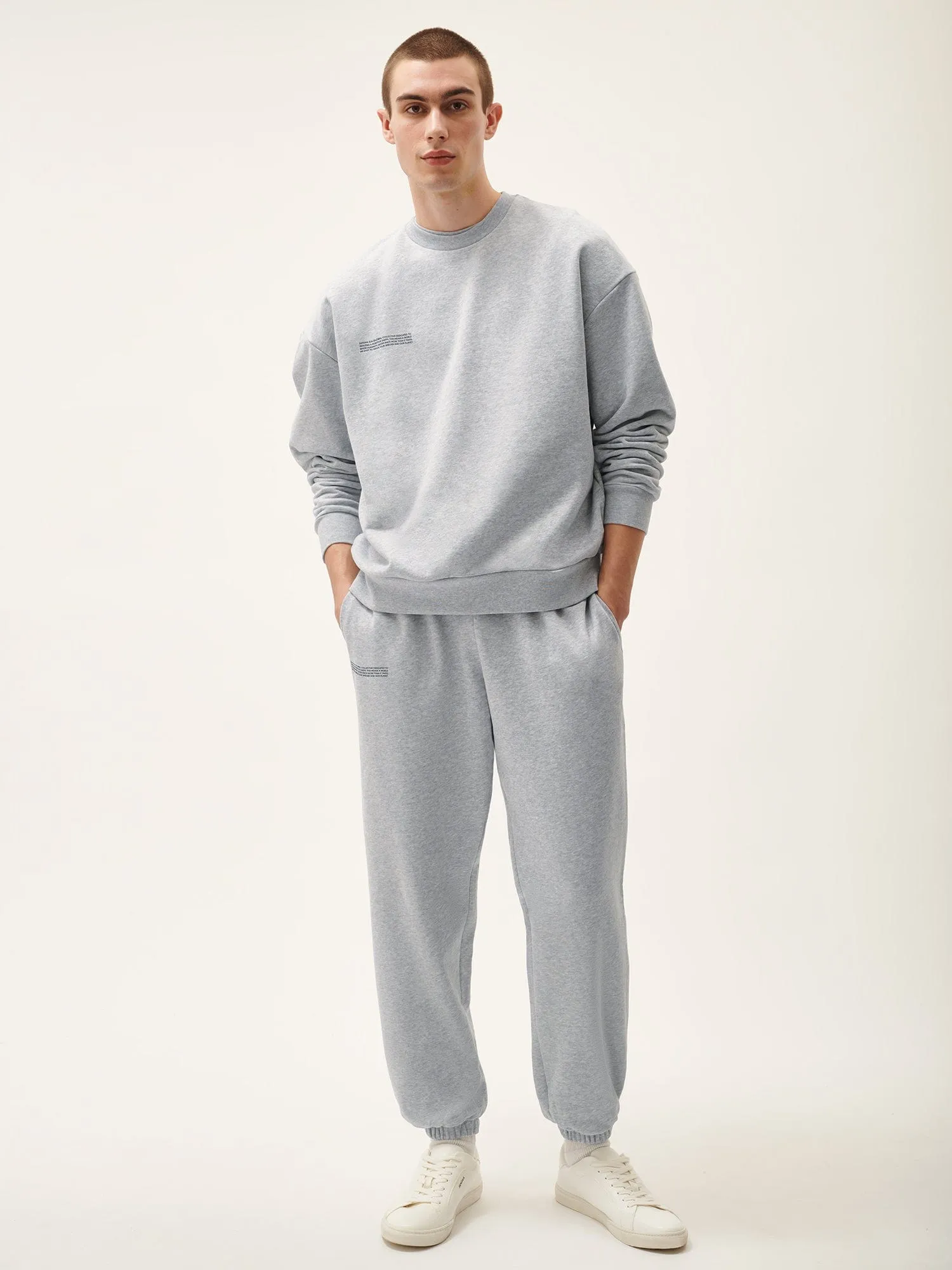 Mens 365 Midweight Track Pants—grey marl