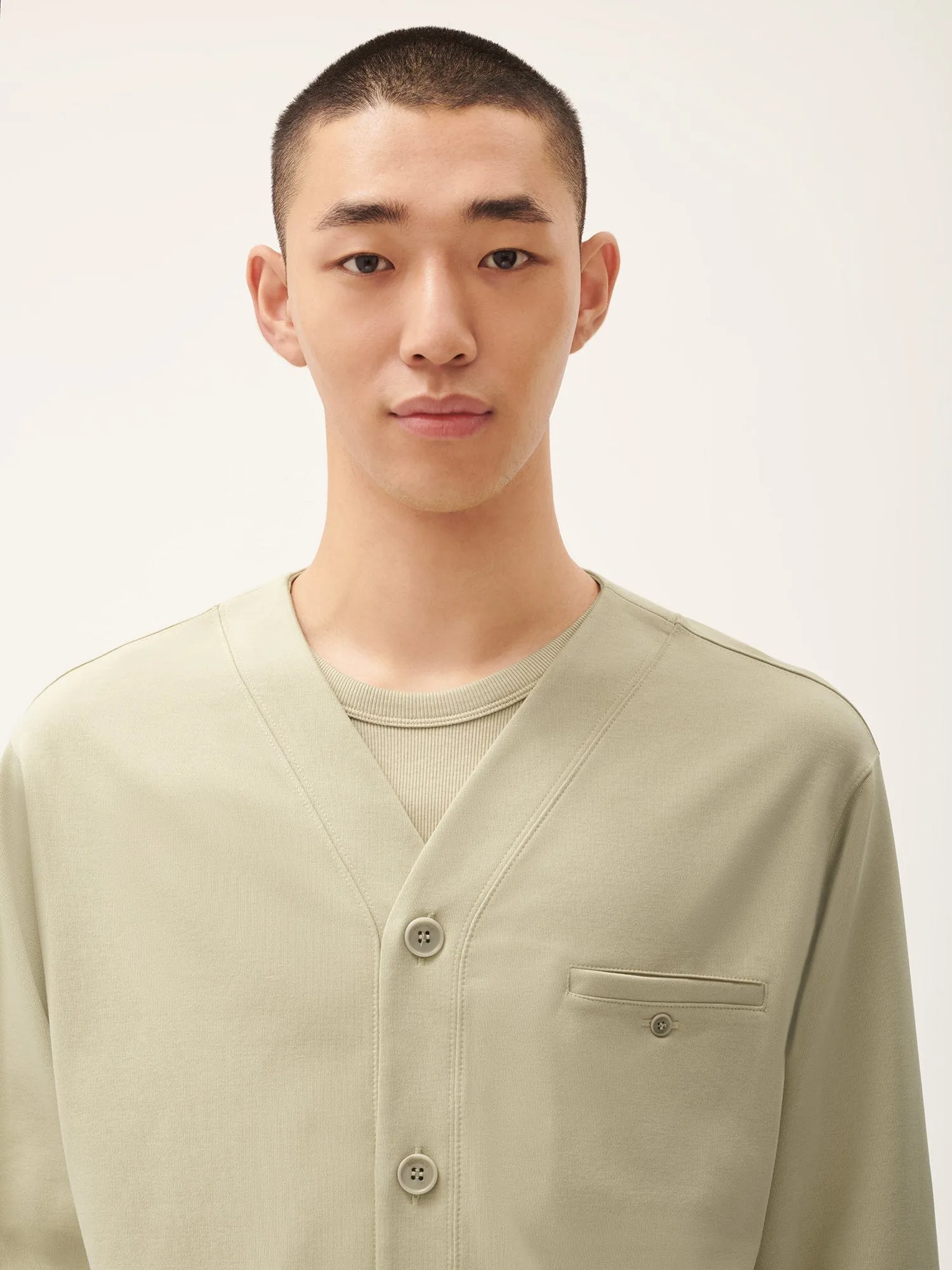 Mens DNA Double Jersey Liner Jacket—maitake beige