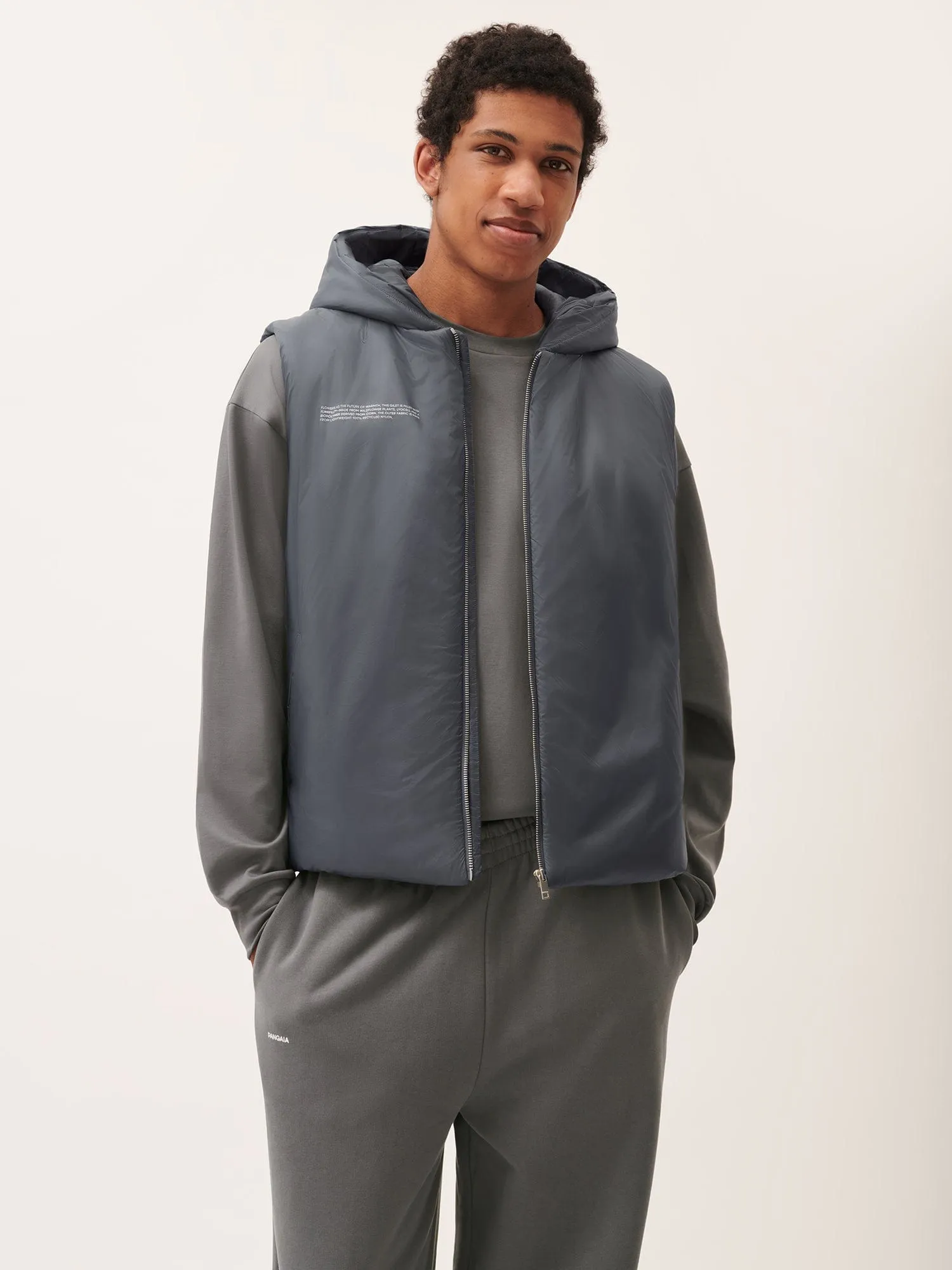 Mens DNA Flower-Warmth Gilet—atmosphere grey