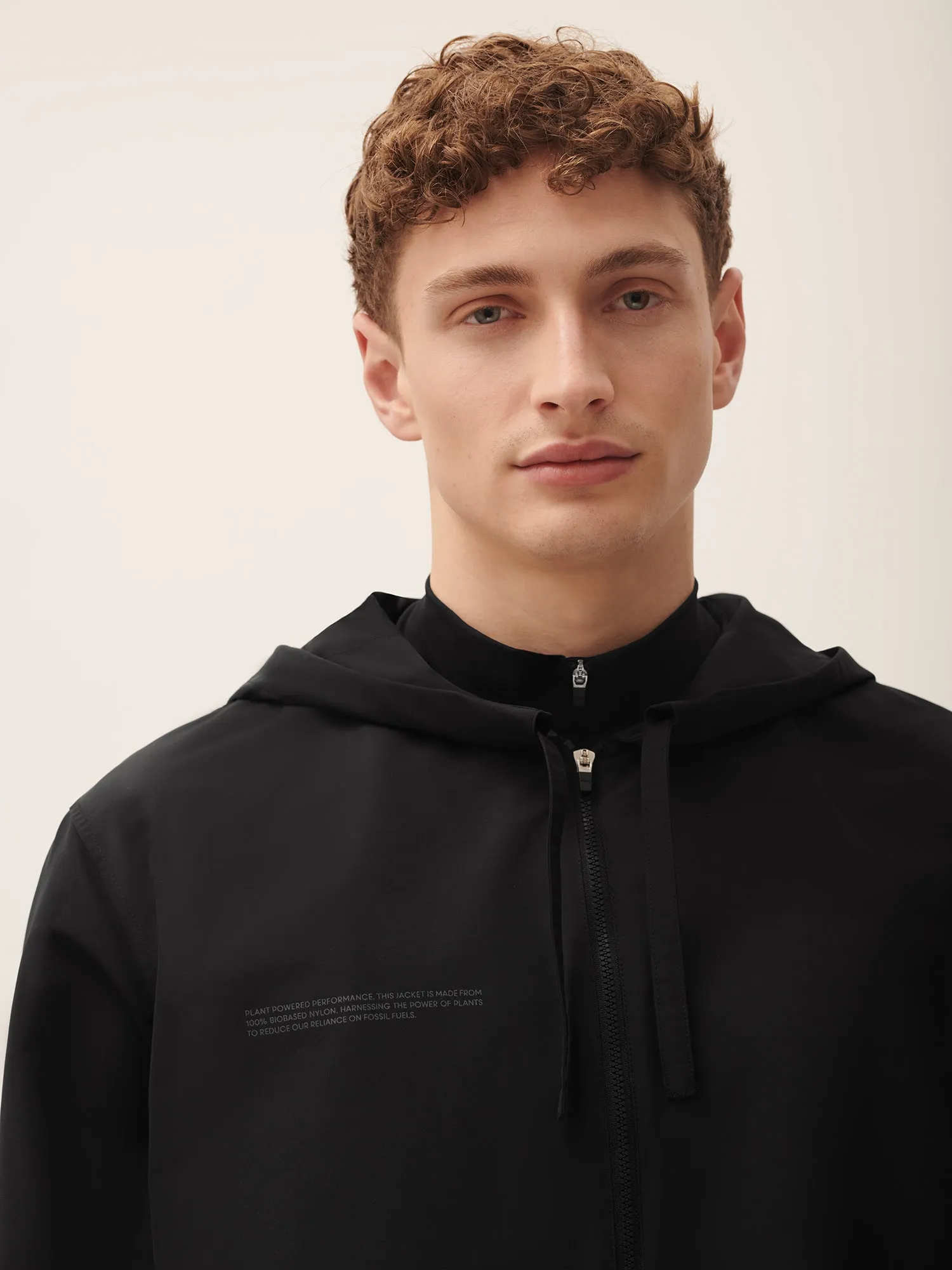 Men's (gaia)PLNT Nylon Jacket—Black