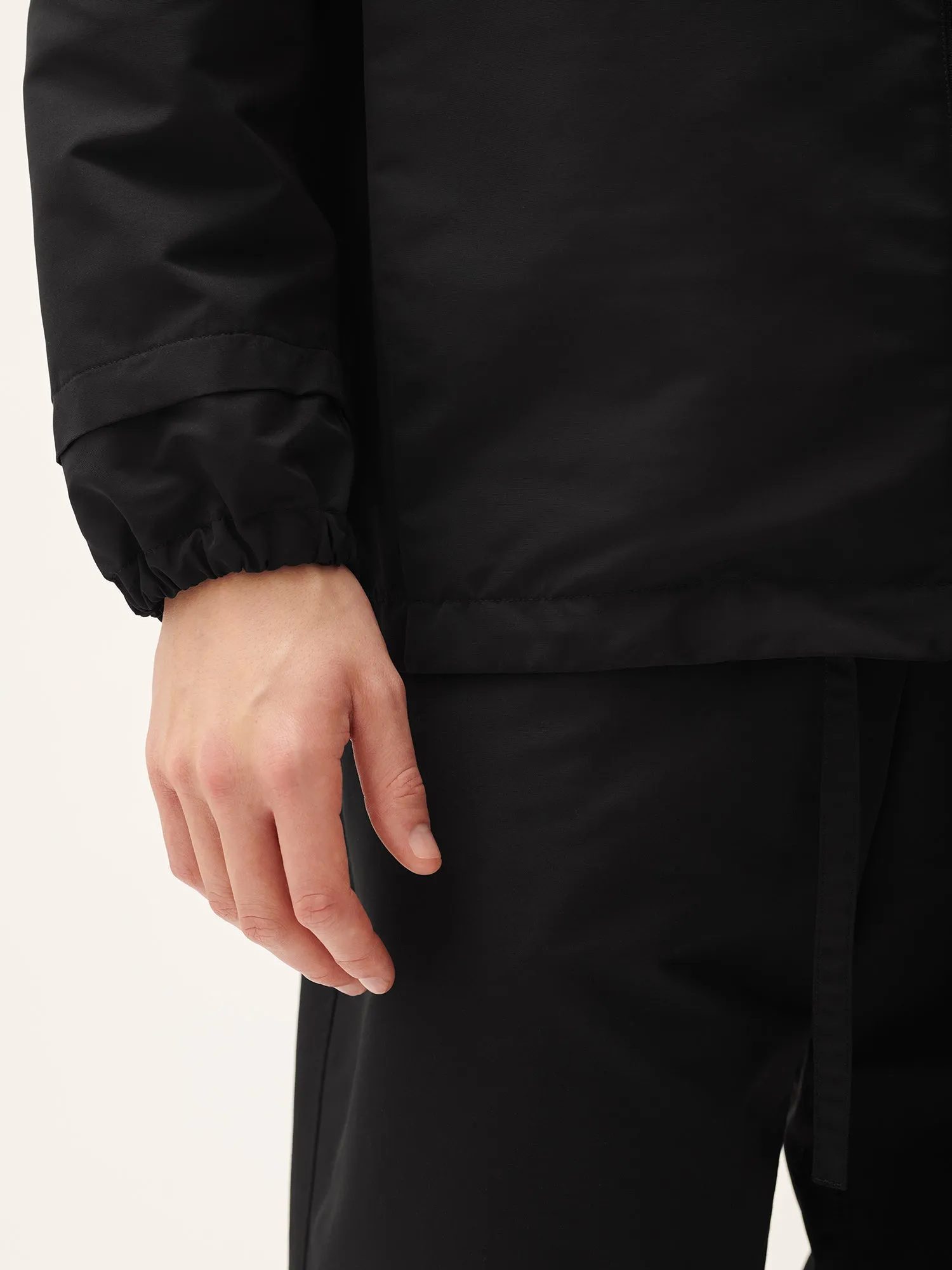 Men's (gaia)PLNT Nylon Jacket—Black