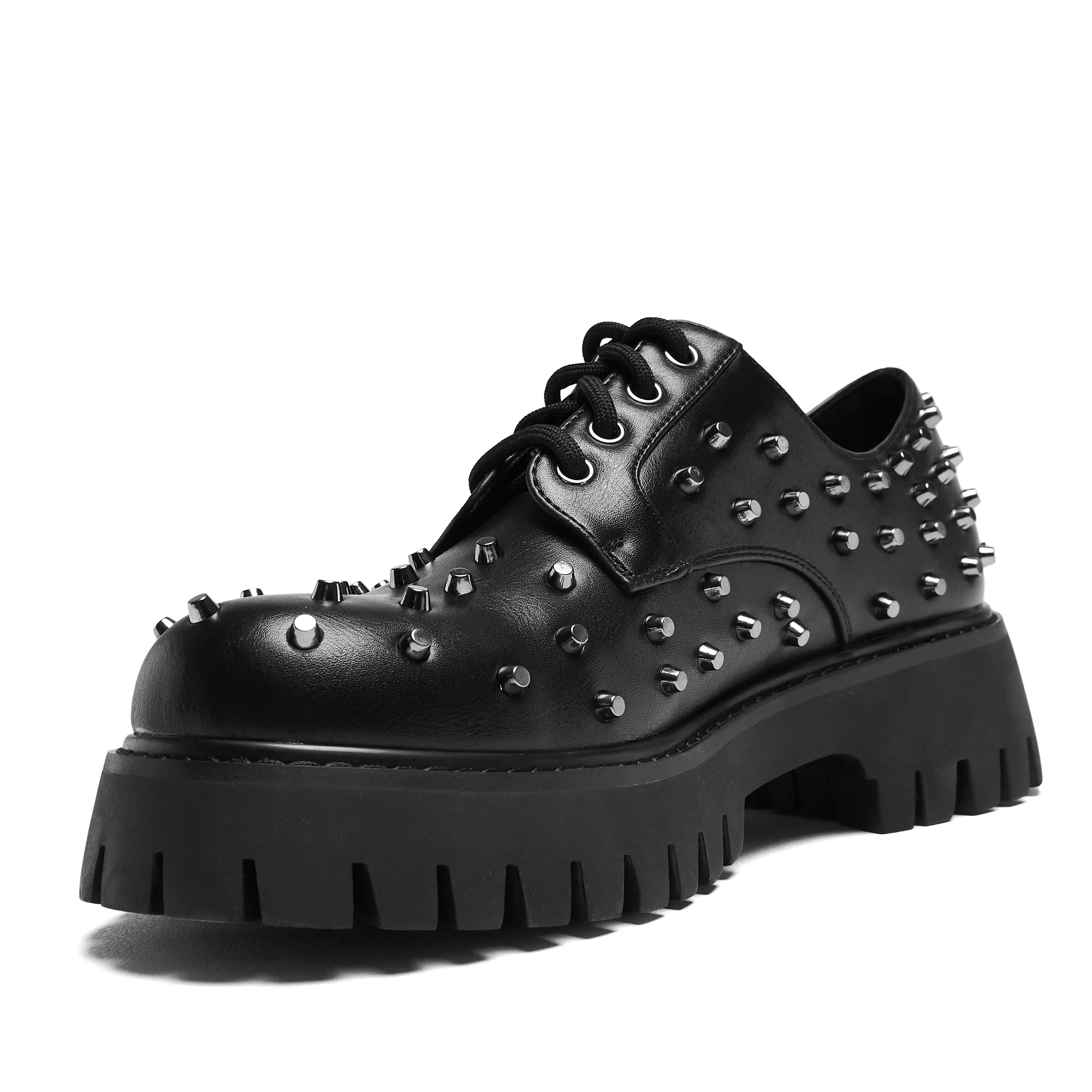 Penitent Studded Shoes - Black