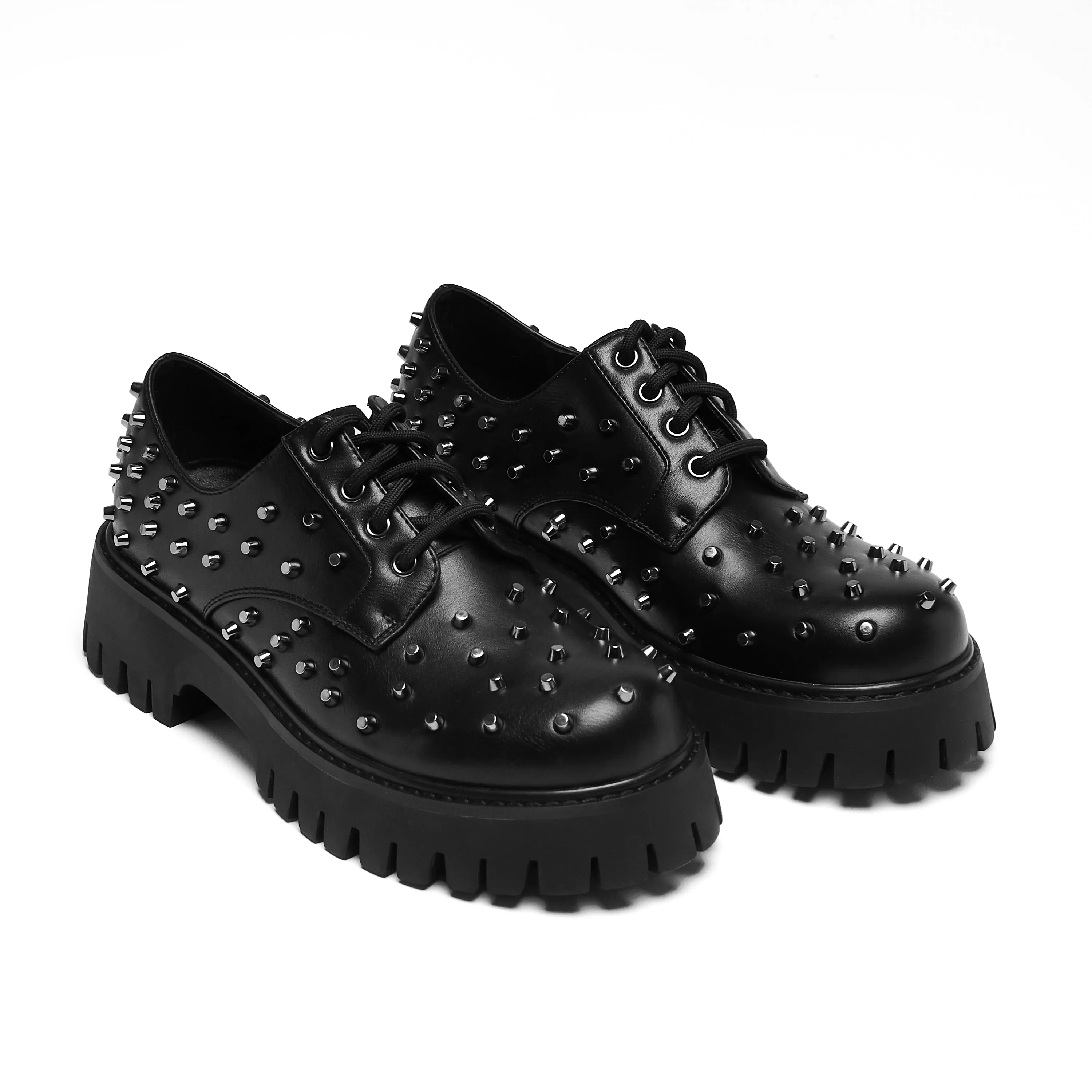 Penitent Studded Shoes - Black