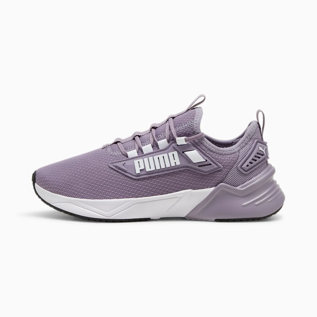 PUMA MENS RETALIATE PLUM/WHITE RUNNING SHOES