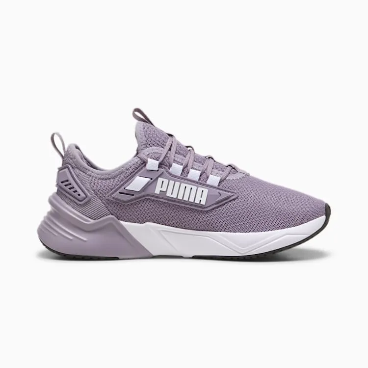 PUMA MENS RETALIATE PLUM/WHITE RUNNING SHOES