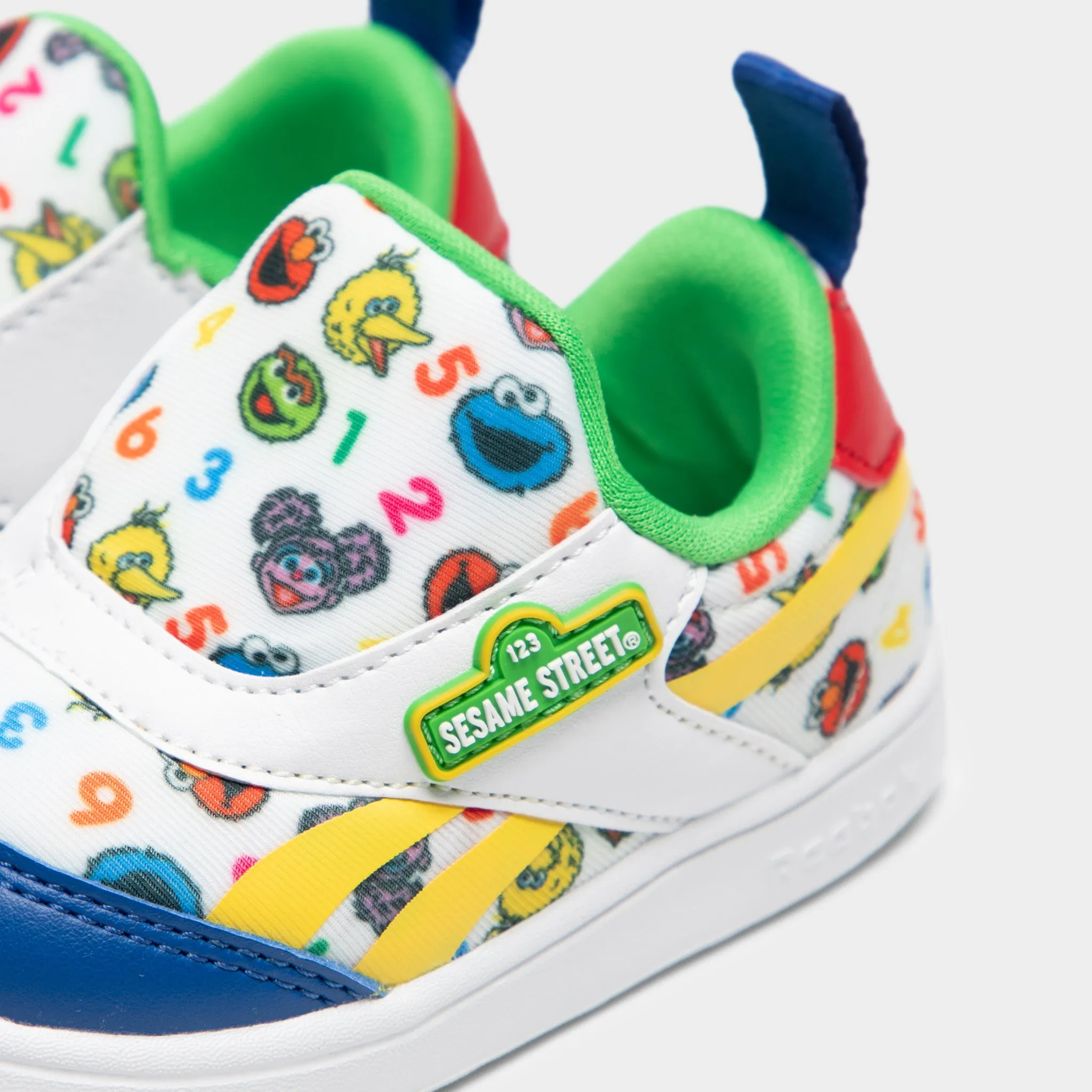 Reebok x Sesame Street Infants' Club C Slip-On White / Yellow - Green