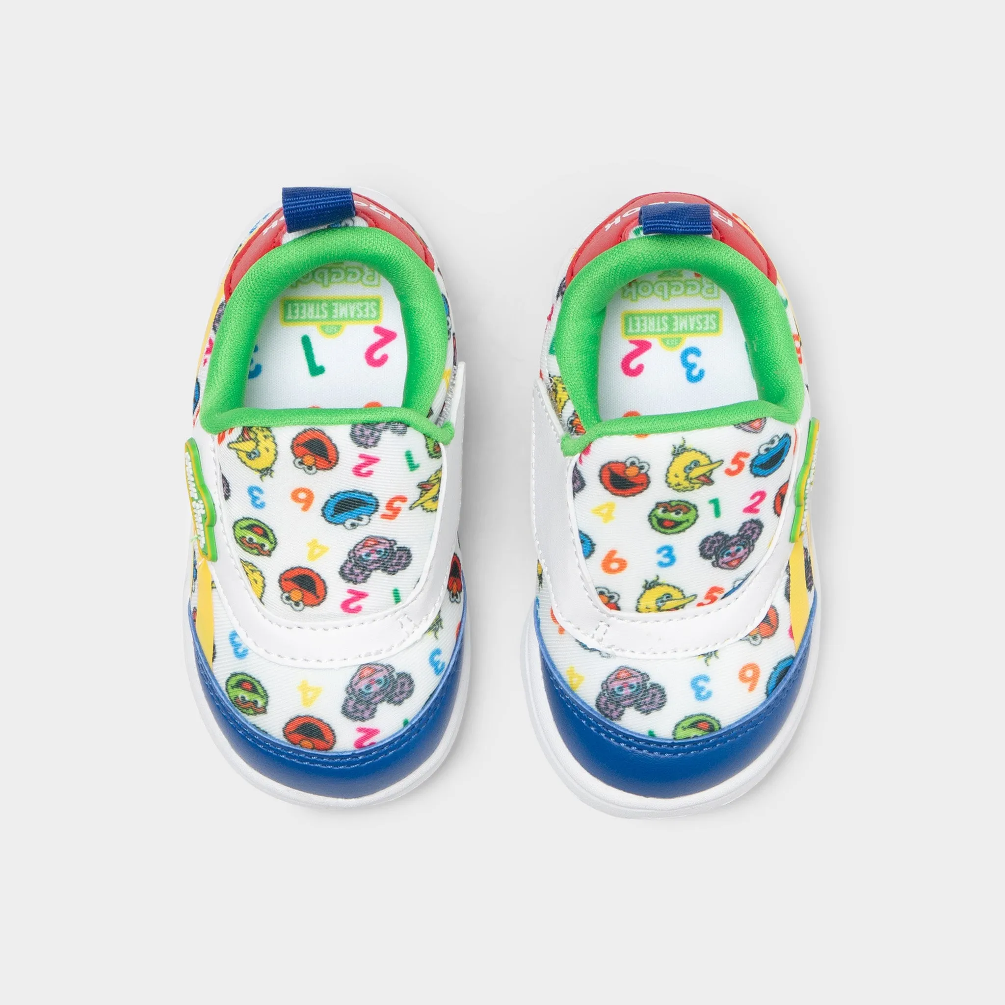 Reebok x Sesame Street Infants' Club C Slip-On White / Yellow - Green