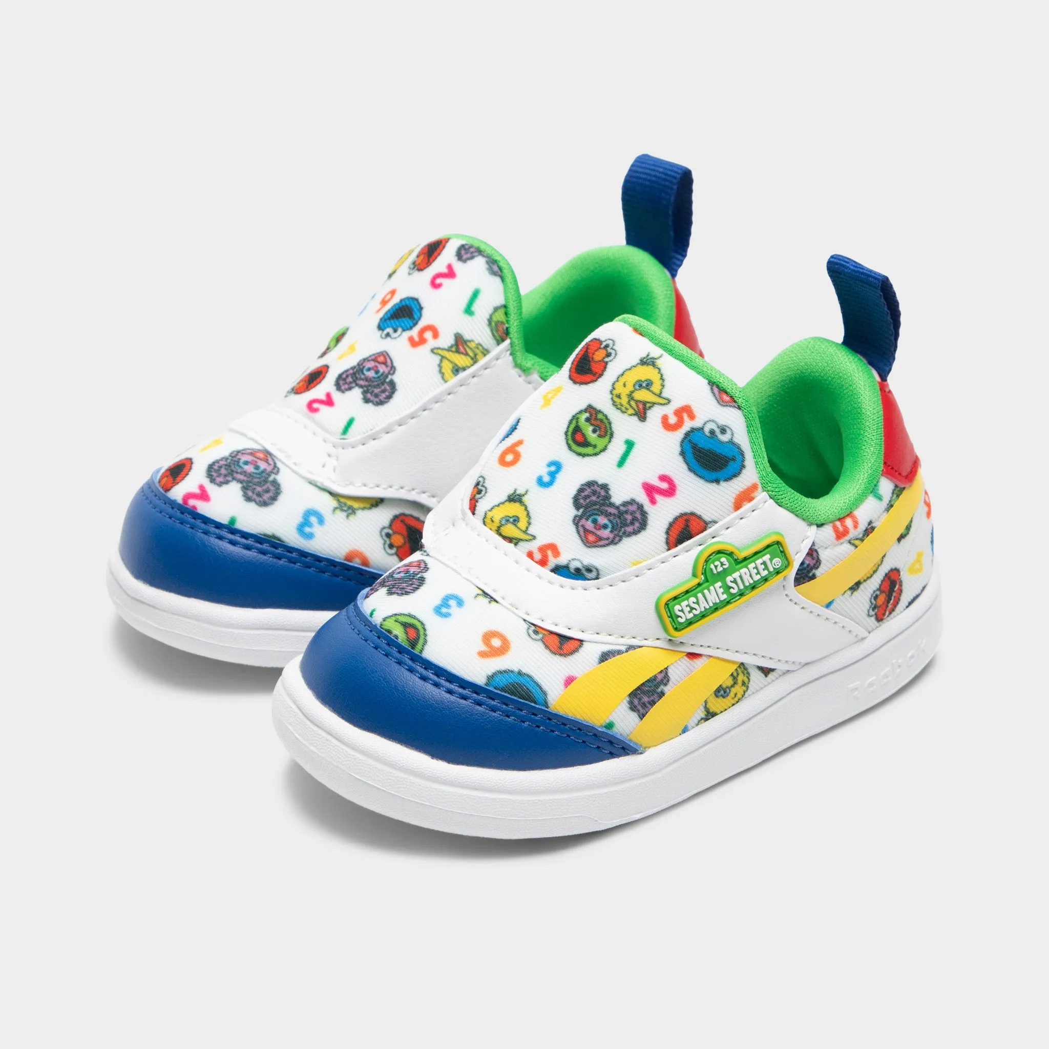 Reebok x Sesame Street Infants' Club C Slip-On White / Yellow - Green